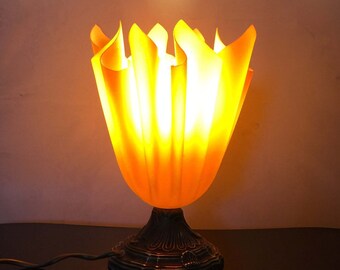 Draped light orange Georgia Jacob Ella 70s vintage