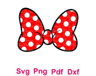 Minnie Mouse Bow SVG, Disney Svg, minnie bow Svg for Cricut and Silhouette, INSTANT DOWNLOAD, Digital files, svg, png, eps, pdf, jpg, ai