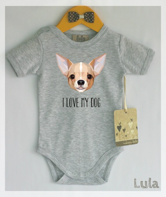 Chihuahua Baby Clothes Dog Baby Shirt Print Cute Dog Baby