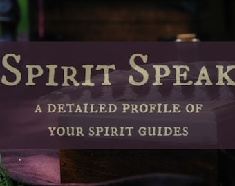 Spirit Speak - Spirit Guide Profile Reading - Recorded Call Digital File