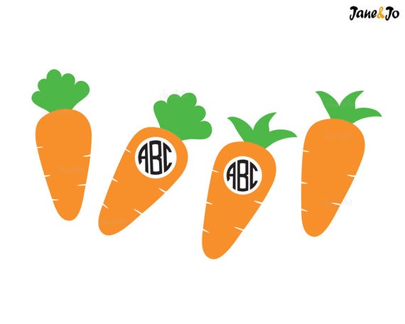 Download Carrot SVG carrot monogram svg Carrot Split Monogram