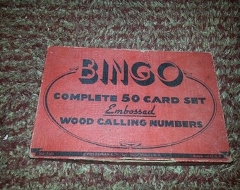 Vintage Bingo Game - All Original