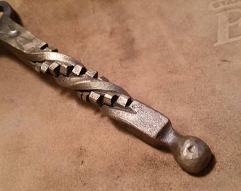 Hand Forged Half rubic twist bottle opener
