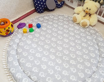 Baby Play Mat, Mat for baby's photos,Round Play Mat, Reversible Play Mat, Padded Baby Mat, Nursery Decor, Floor mat, Kids mat, Baby mat