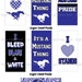 INSTANT DOWNLOAD Mustangs School Mascot Digital Rectangle Domino Size Images 4x6 sheet