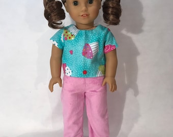 18" doll pajamas (fits American Girl dolls)