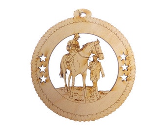 Horse Racing Ornament - Horse and Jockey Gift - Horse and Jockey Ornament - Horse Ornaments - Horse Racing Ornaments - Personalized Free