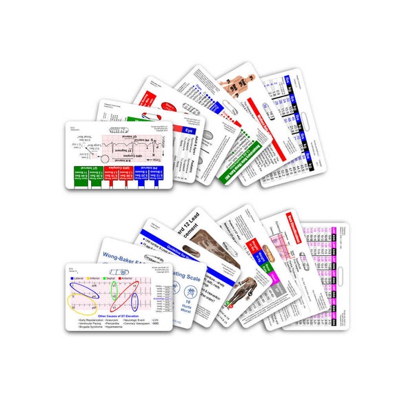 Plete EMS Horizontal Badge Card Set 13 Cards For ID