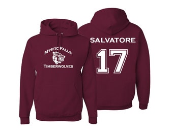 Vampire Diaries Mystic Falls Timberwolves Hoodie Salvatore 17