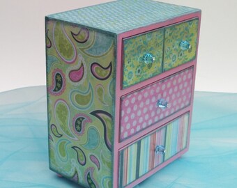 Jewelry Box Girls Paisley Medley Personalized