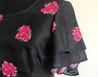 Vintage Floral Maxi Dress