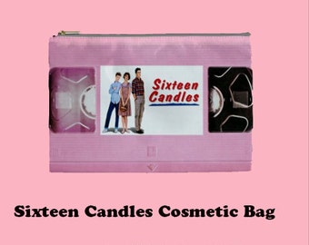 Sixteen Candles Cosmetic Bag, Cosmetic Bag, Make Up Bag, 80's, 80's films, molly ringwald, breakfast club, sixteen candles