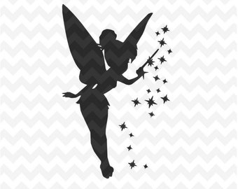 Tinkerbell Svg, Peter pan Tinkerbell SVG, dxf and png Instant Download Tinkerbell svg for cricut and silhouette