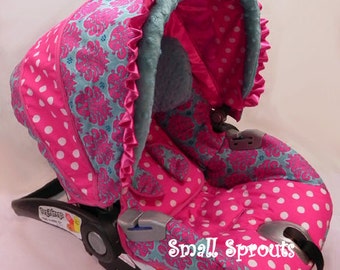 Britax B-Safe Coral Leopard Roses/Coral and Jade Satin 3D Britax B-Safe Coral Leopard Roses/Coral and Jade Satin 3D