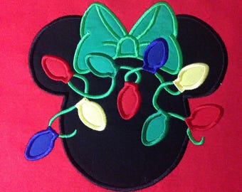 Disney Christmas Lights Minnie - Personalized - Youth