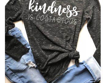 Kindness is contagious SVG, PDF, PNG, Dxf Design. Instant Download.