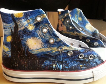 Starry Night Custom Converse All Stars