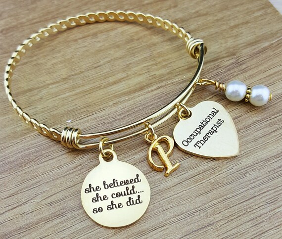 Gold Occupational Therapy Gifts Graduation Gift for Occupational Therapist Occupational Therapist Graduation Gift College Graduation Gift