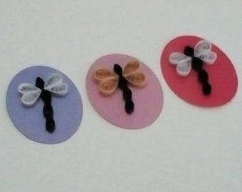 Little Bag of Quilled Dragonfly Embellishments