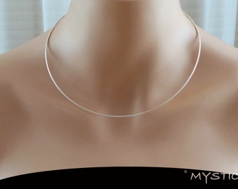 16" Sterling Silver Omega Chain