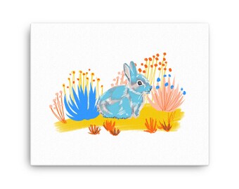 Year of the Rabbit Print on Canvas