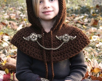 Fairy hood with capelet- statement jewelry