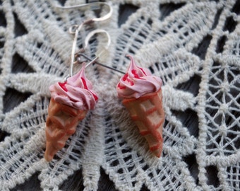 Earrings ice the Italian fimo - fancy