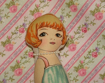 Cloth Paper Doll Sally Roxanne