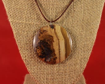 Virginia Pine and acrylic pendant