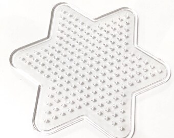 X 1 plate 7.5 cm diameter star hama bead