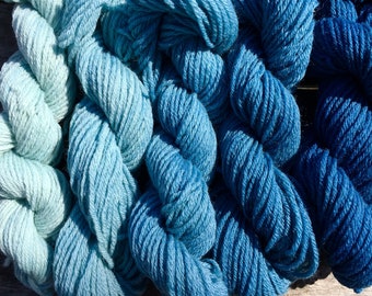 Naturally dyed mini skeins