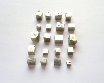 Lot of 20 Pyrite Crystal 4-10mm Pyrite Specimen Rough Pyrite Cube Crystal Pyrite Supply Fools Gold Raw Pyrite Reiki Loose Pyrite Non Drilled