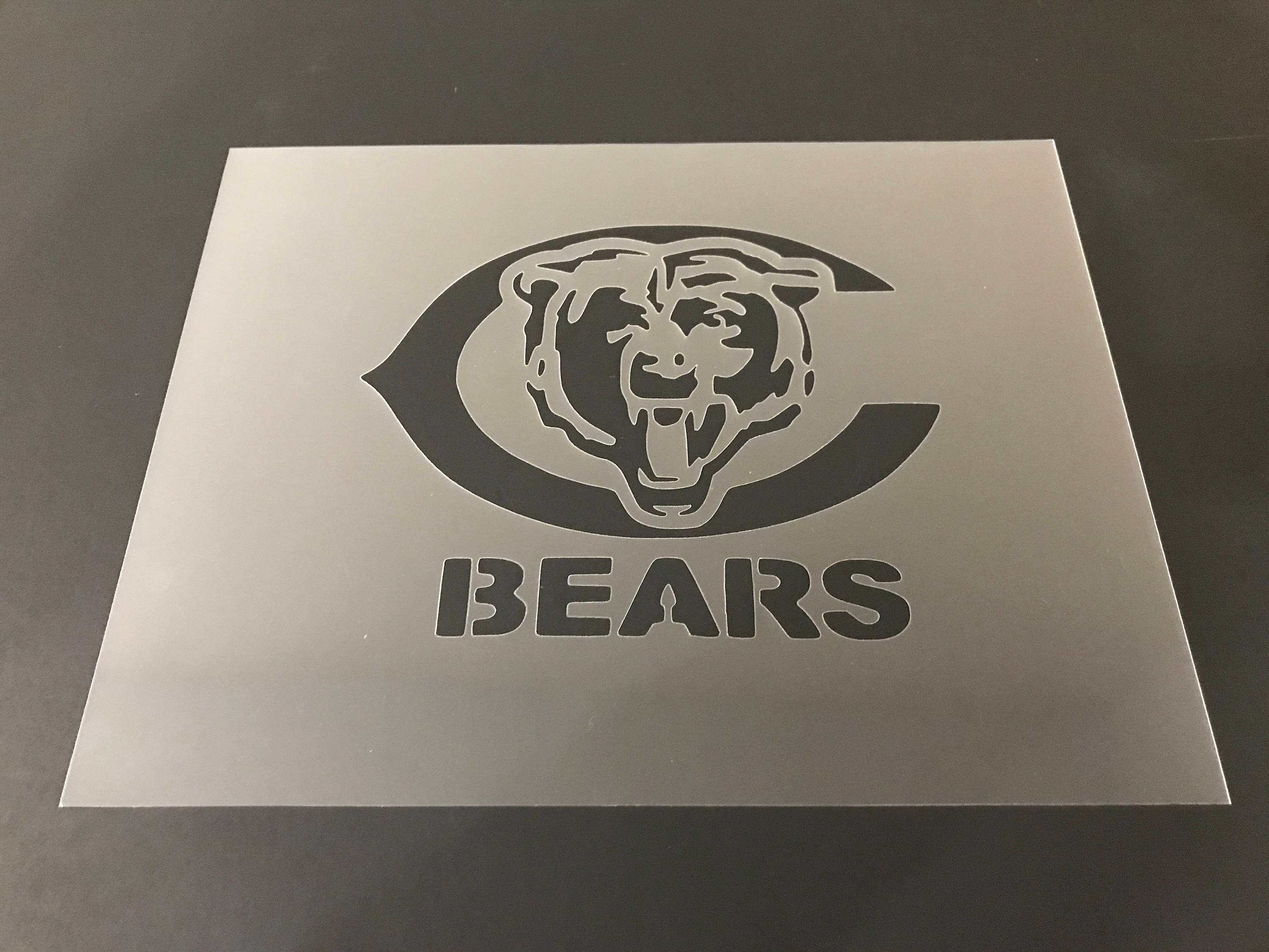 Chicago Bears #1 Stencil (10mil Buy 2 Get 1 Free! Mix &amp; Match) from ...