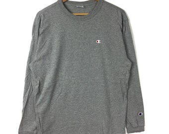 Rare!! Vintage CHAMPION Small Logo Crewneck Grey Colour Xlarge Size Sweatshirt jumper gift casual