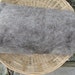 Ewespinningmeayarn Carded British Jacob Batts. Grey. Spinning Wool / Core Wool / Felting Wool. 100/200g-3.52/7.04oz