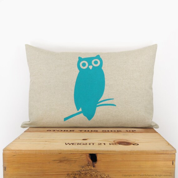 Items similar to Owl pillow case Decorative pillow for couch Fresh