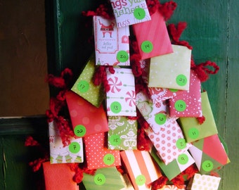 CUSTOM Tea Advent Calendar Assorted Wall Hanging Door Decoration Gift