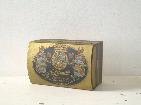 Chocolates box whitman sampler assorted giant oz gift whitmans russell Items similar to Vintage Whitman's Prestige Chocolates Candy Tin Box on Etsy