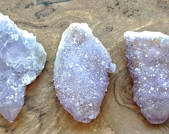 Purple Spirit Quartz Crystal Natural Point Cactus Fairy Stone - 501