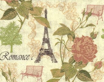 255 PARIS ROMANCE 1 lunch size napkin