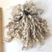 Long Mohair Locks, Undyed, Silver, Washed, Tailspinning, 1 ounce, Doll Hair, Spin, Felt, Fleece, Littles