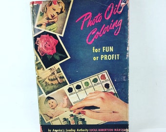 Vintage Photo Oil Coloring Book