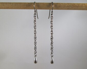 Pure Titanium Chain and Teardrop Dangles