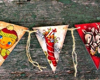 Vintage Christmas Banner