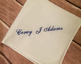 Handkerchief with an added name