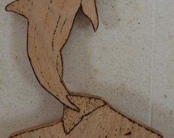 Natural with name wood door panel