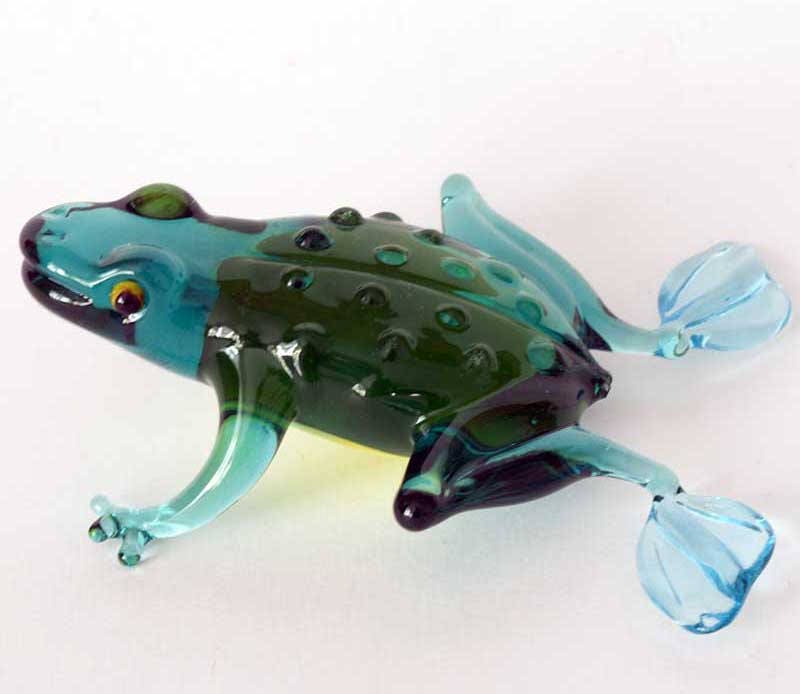 glass blown frog