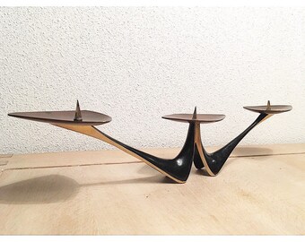 Vintage modernist candelabra, Klaus Ullrich 1958