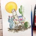 PREORDER: Llama in the Desert Watercolor Print