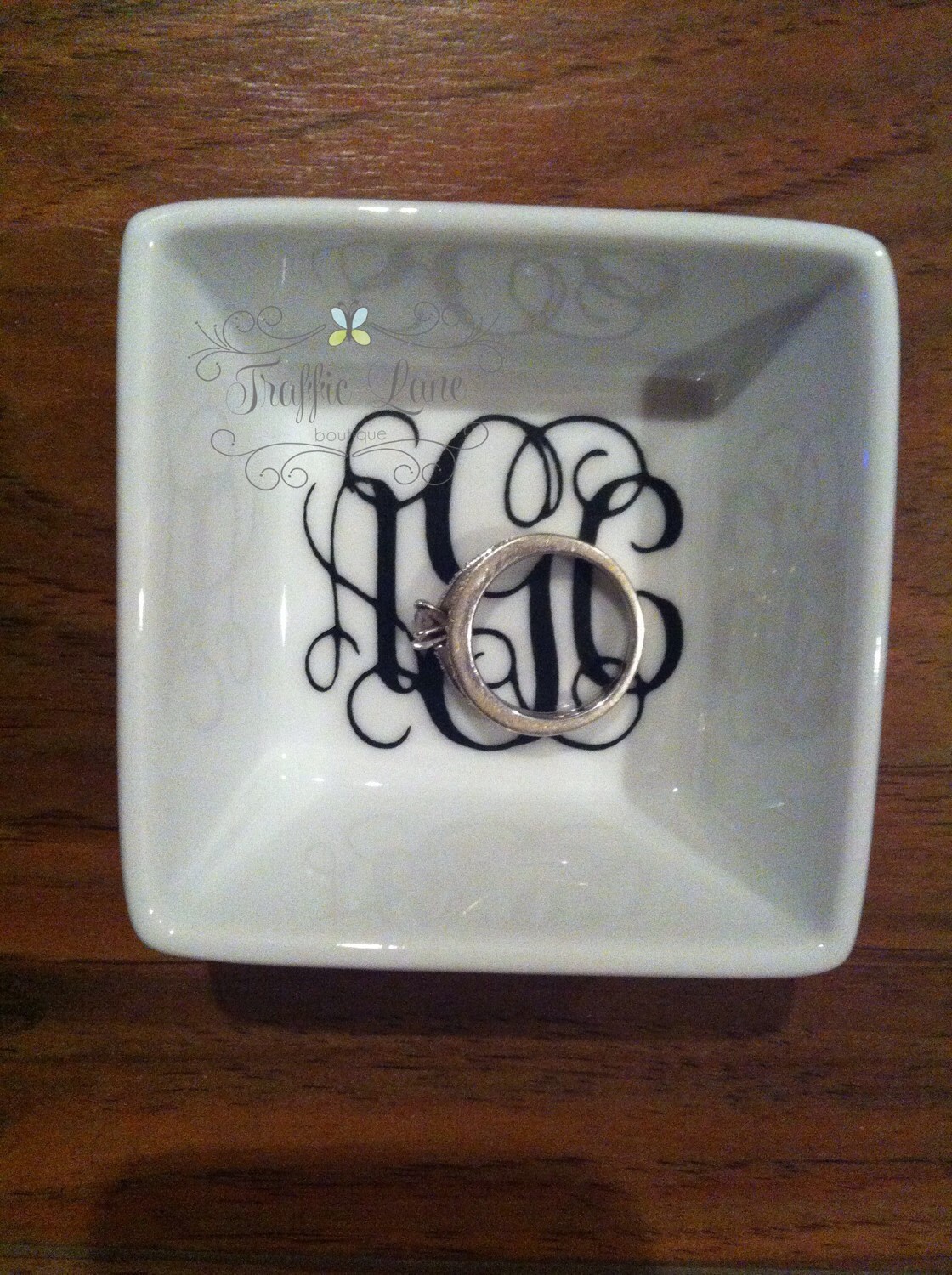 Personalized Monogrammed Jewelry Dish Monogrammed Jewelry